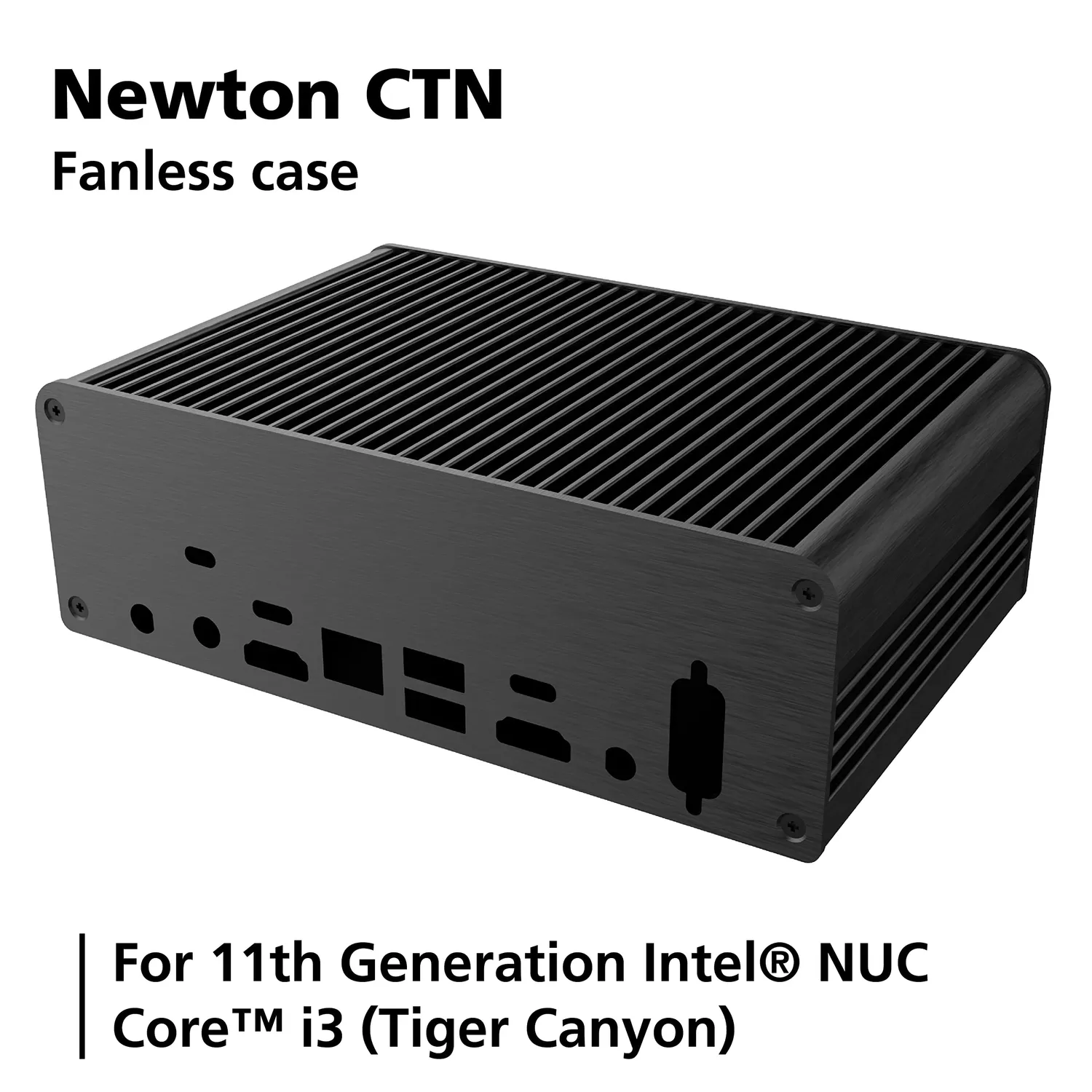 Akasa Newton CTN A-NUC75-M1B NUC Gehäuse lüfterlos 1,06L