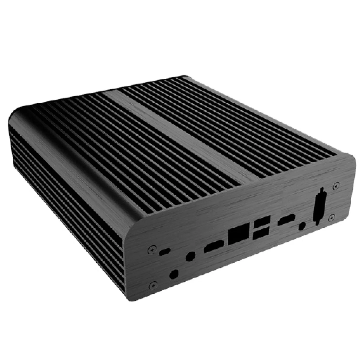 Akasa Newton S7D A-NUC38-M1B NUC-Gehäuse lüfterlos Alu