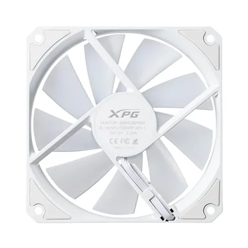 XPG Vento R 120 ARGB PWM Lüfter weiß 3er-Pack Reverse 120mm