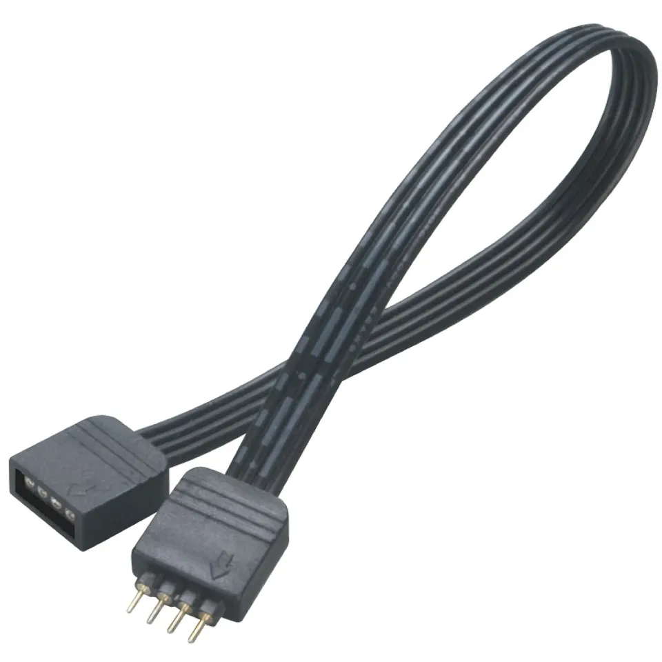 Akasa AK-CBLD01-20BK LED RGB Verlängerungskabel 4-Pin