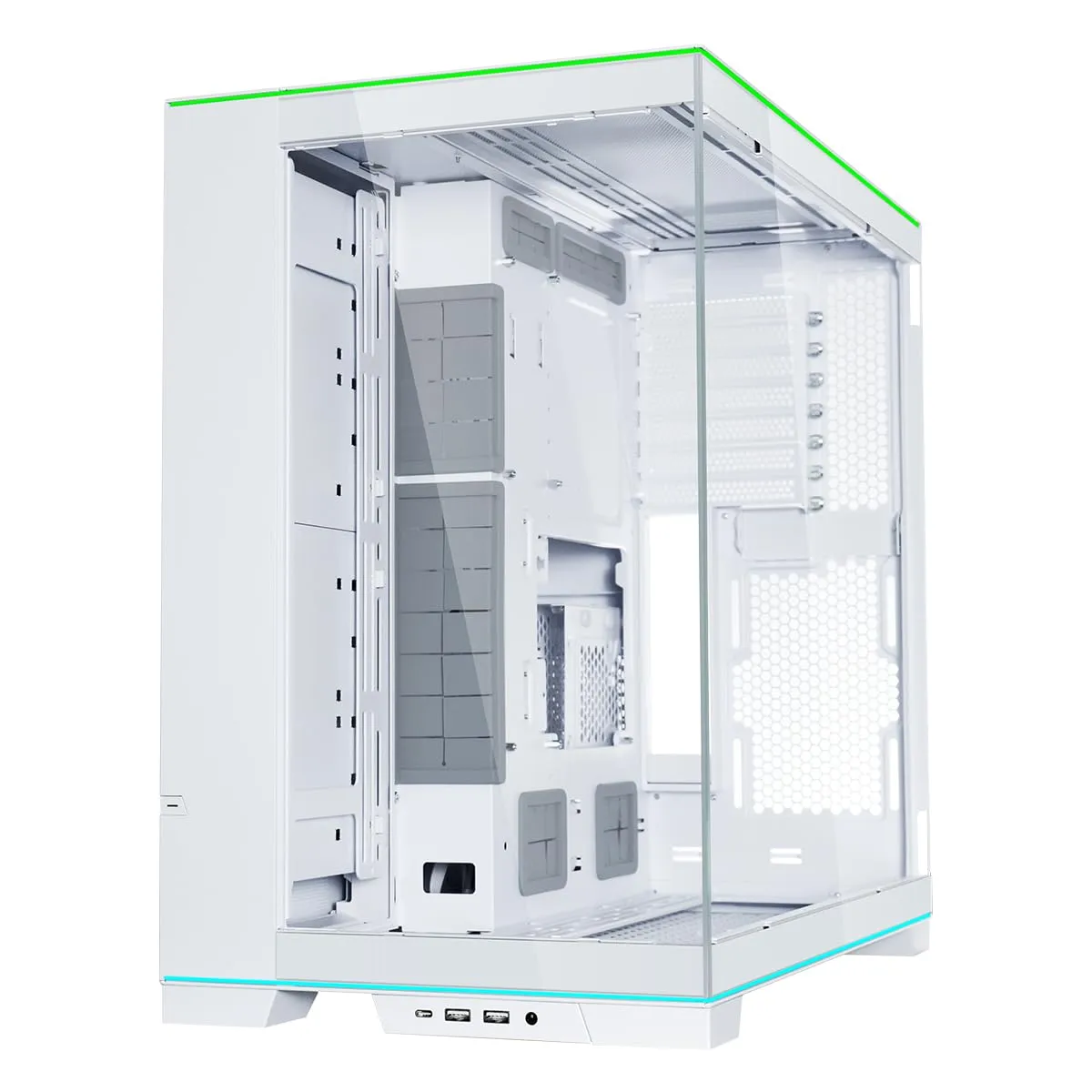 Lian Li O11D EVO RGB Gehäuse White E-ATX Glas Dual-Chamber