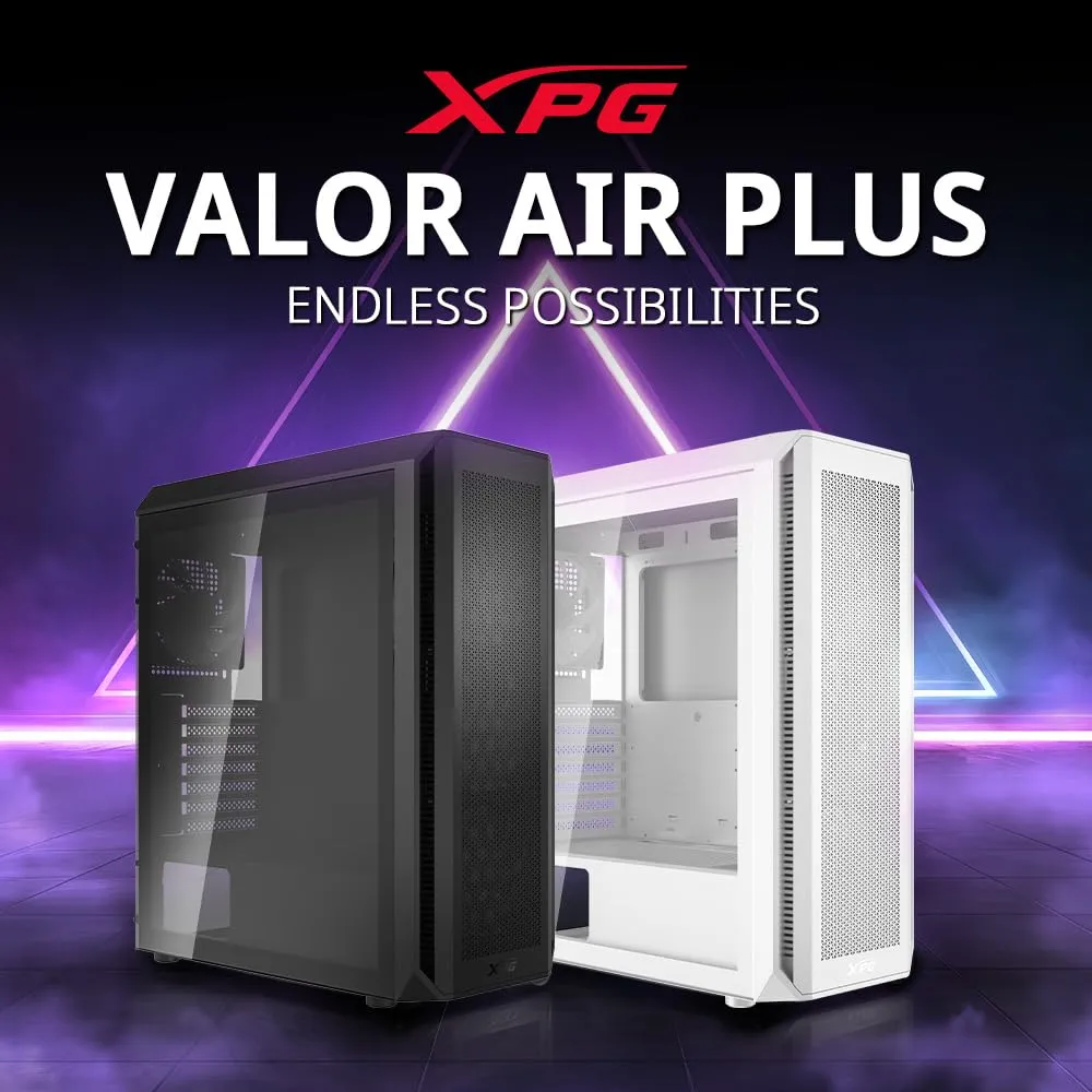 XPG Valor Air Plus PC-Gehäuse ATX schwarz 4x ARGB Lüfter