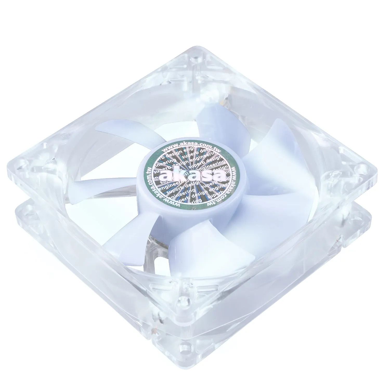 AKASA AK-FN054 80mm Gehäuselüfter Weiß LED leise