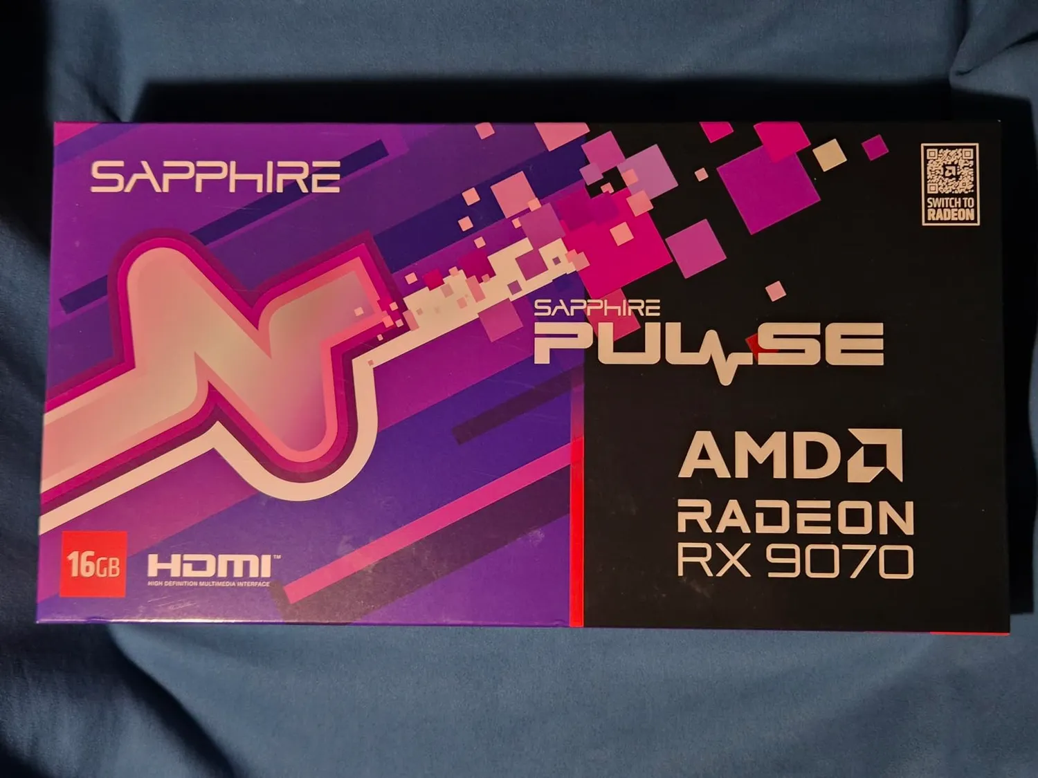 Sapphire Pulse RX 9070 Grafikkarte 16GB Dual HDMI DP