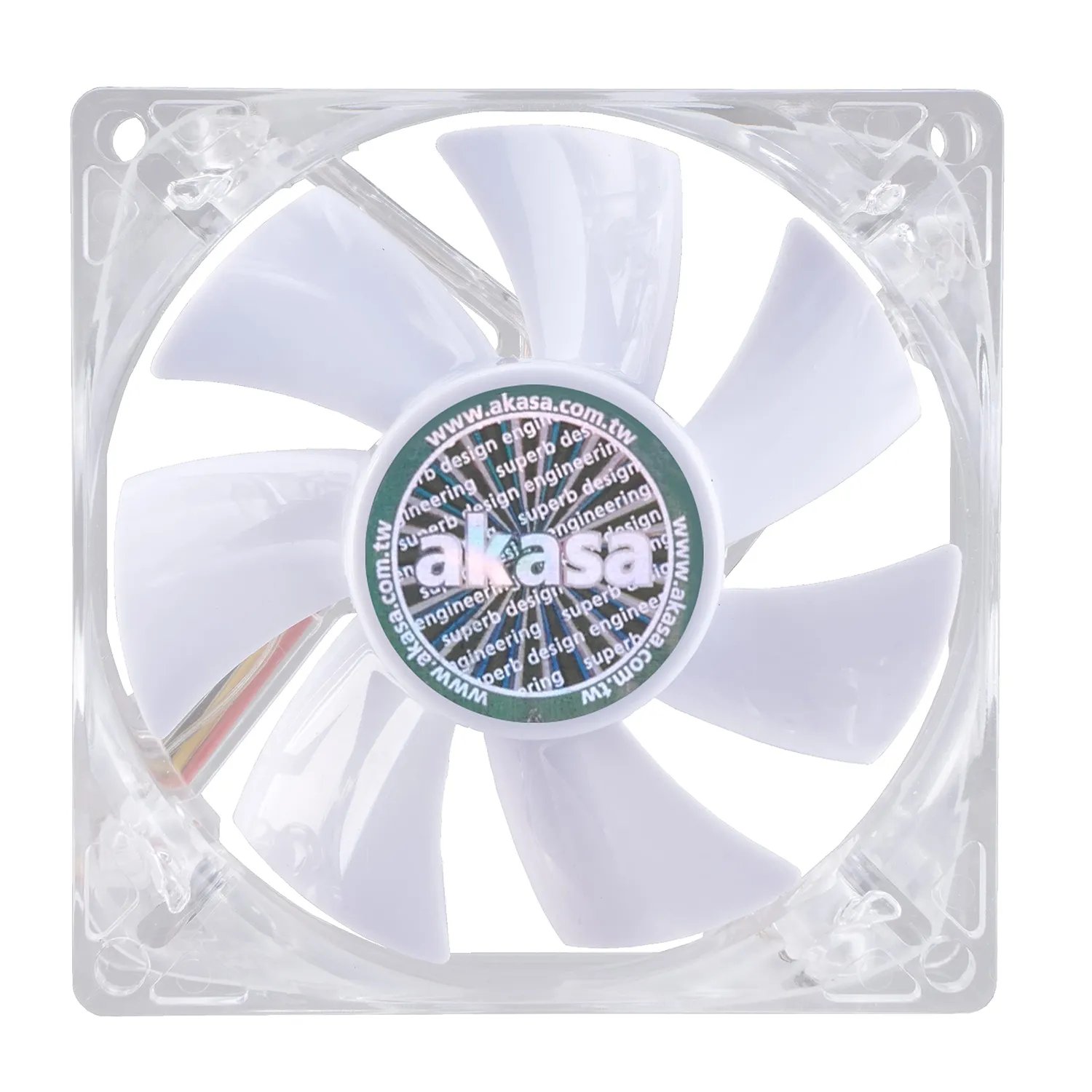 AKASA AK-FN054 80mm Gehäuselüfter Weiß LED leise