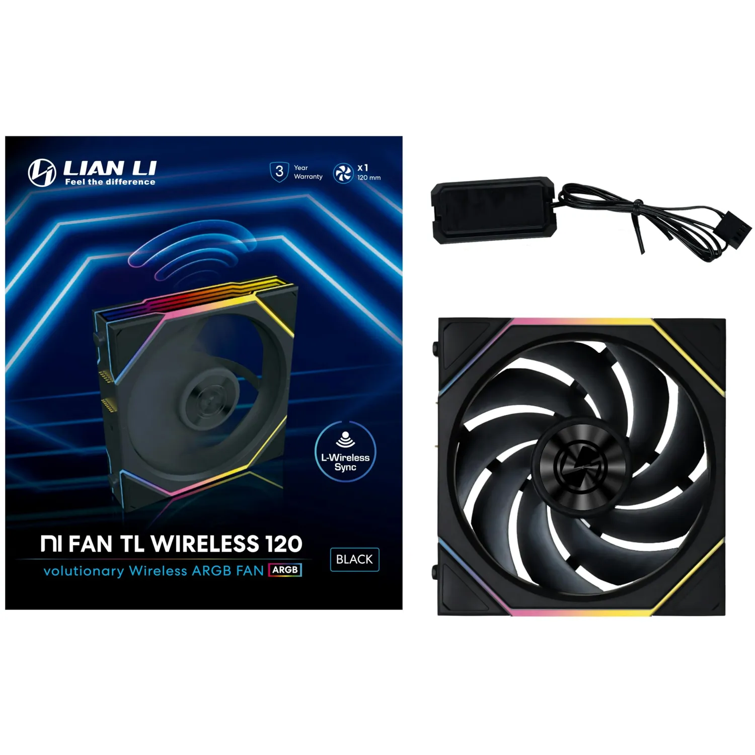 Lian Li UNI FAN TL 120mm Lüfter Schwarz RGB einzeln
