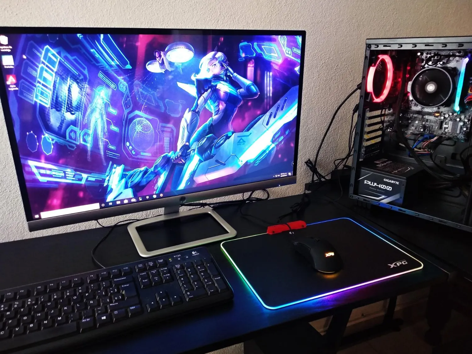 XPG Infarex M10 + R10 Maus Mauspad RGB Set kabelgebunden