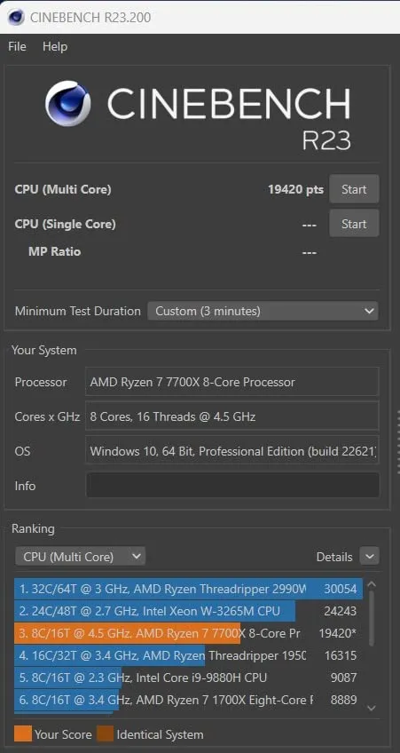 AMD Ryzen 7 7700X Prozessor AM5 8 Kerne 5,4GHz