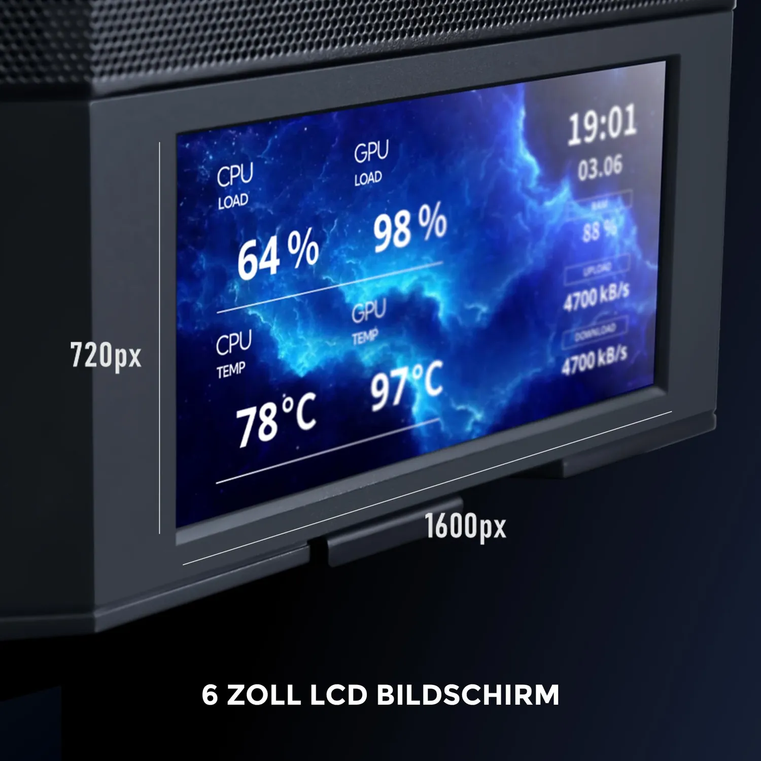 Lian Li LANCOOL 207 Digital PC Gehäuse schwarz ATX