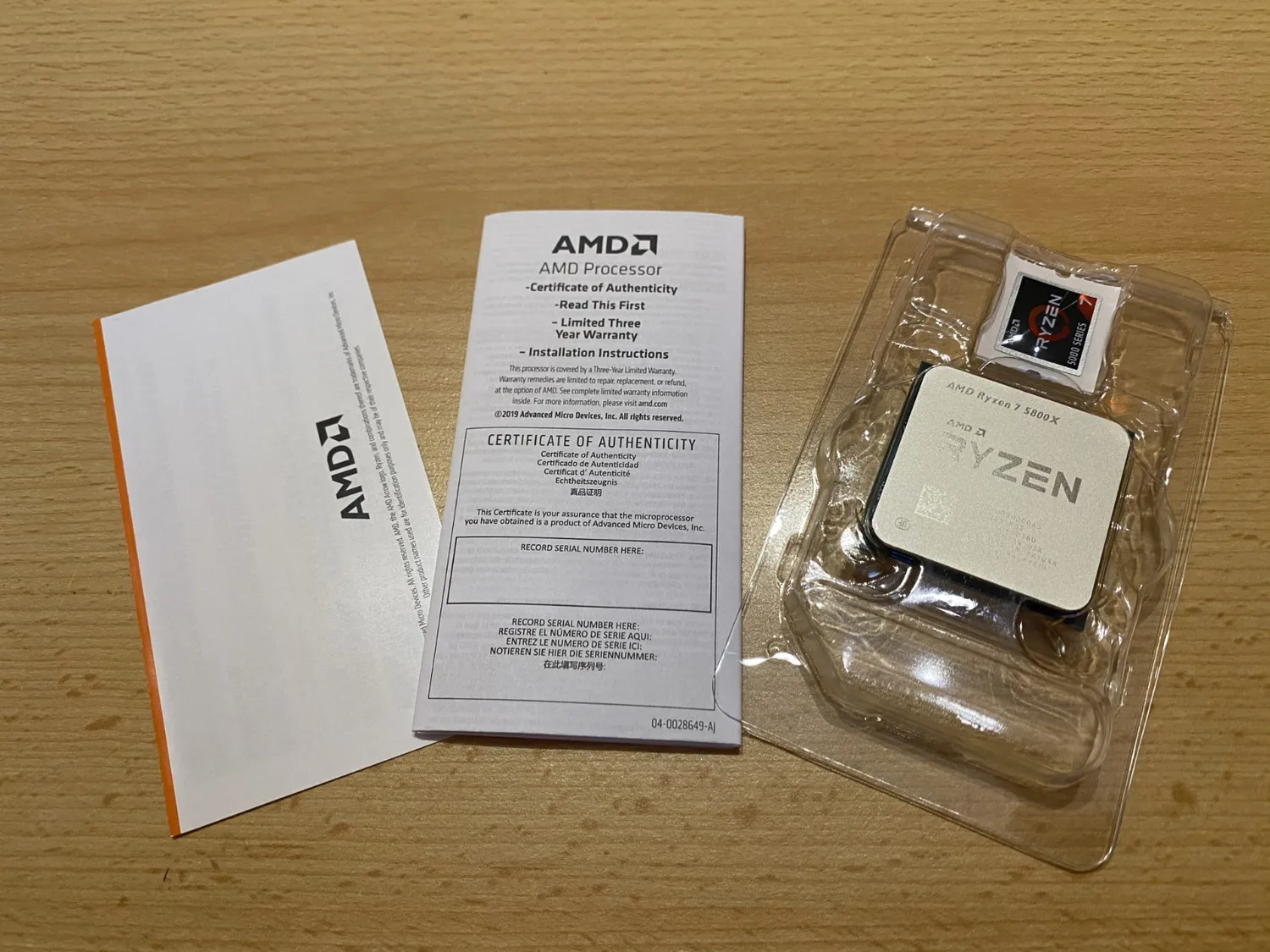 AMD Ryzen 7 5800X Prozessor AM4 8-Kern bis 4,7GHz