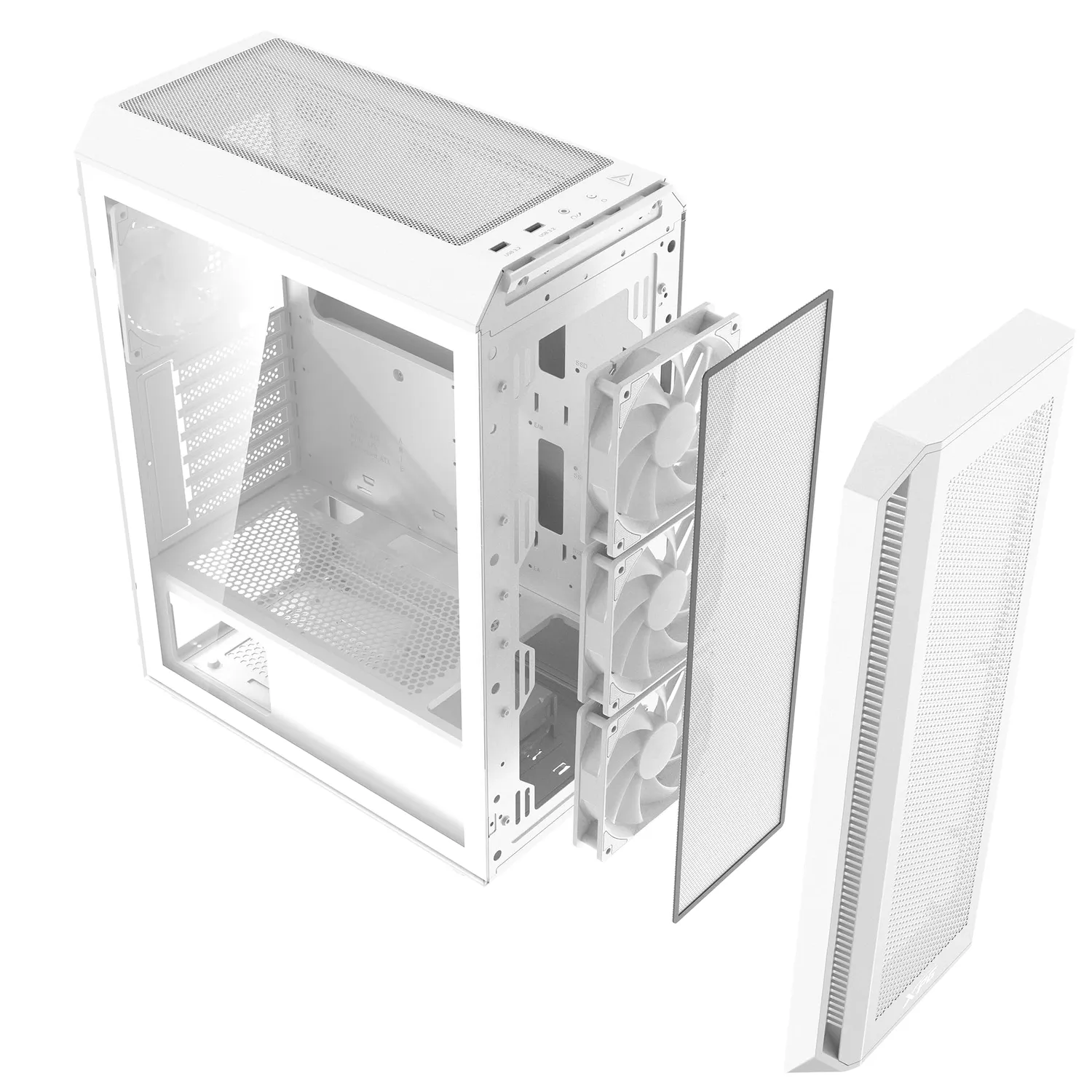 XPG Valor Air Plus VALORAIRPLUSMTA-WHCWW PC-Gehäuse weiß 4x ARGB
