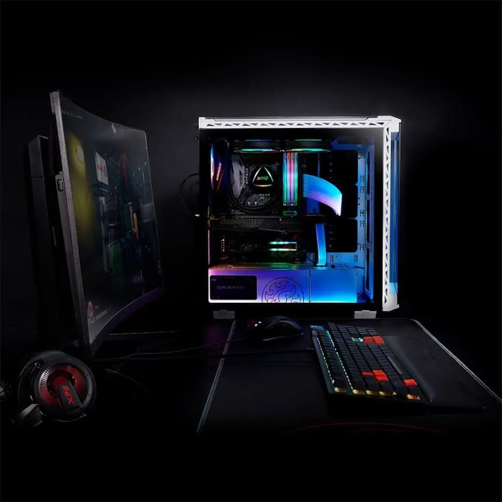 XPG Battle Cruiser PC-Gehäuse weiß ARGB Glas