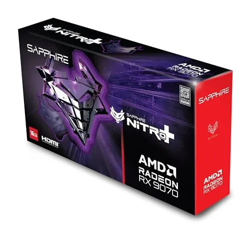 Sapphire Nitro+ RX 9070 Gaming OC Grafikkarte 16GB GDDR6