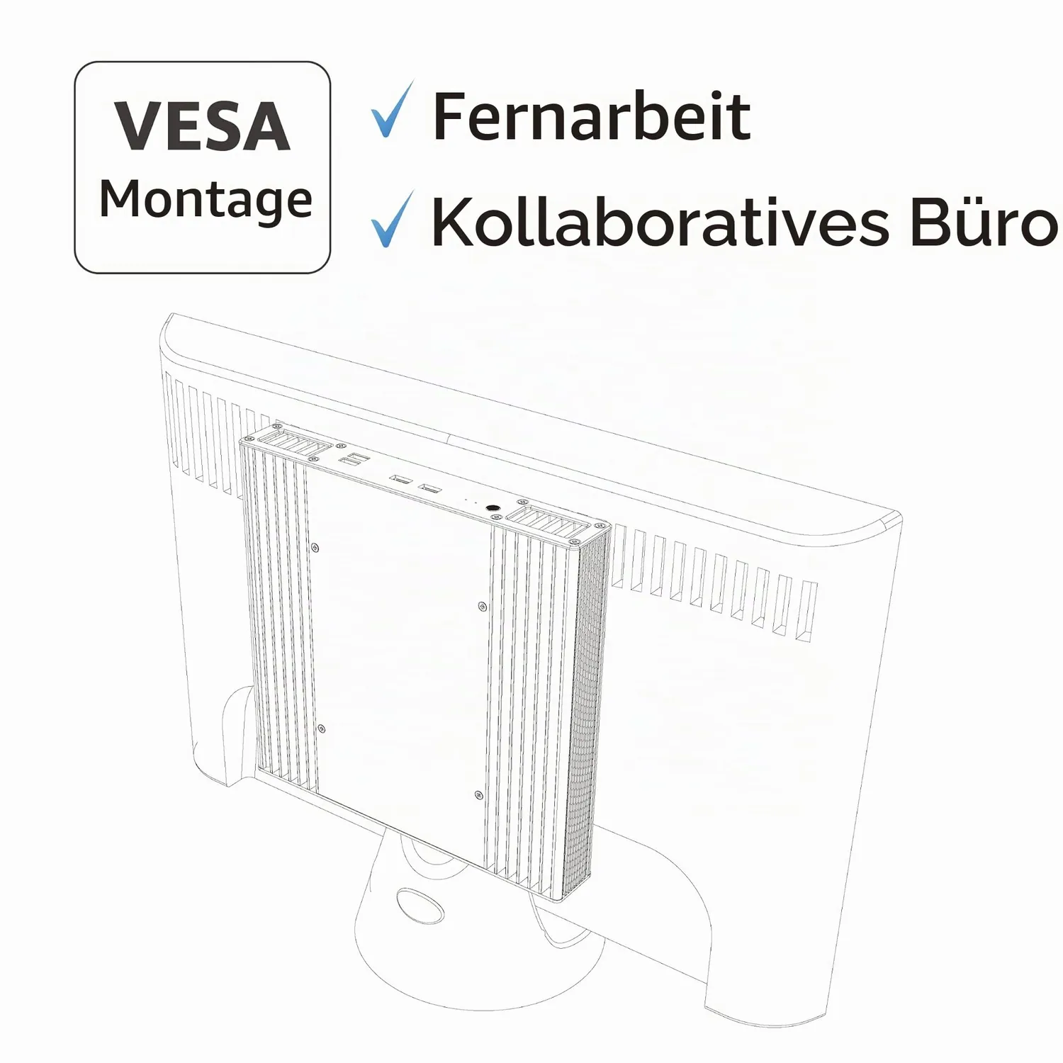 Akasa Plato RC A-NUC106-M1B Mini-PC Gehäuse für ASUS NUC 14/15