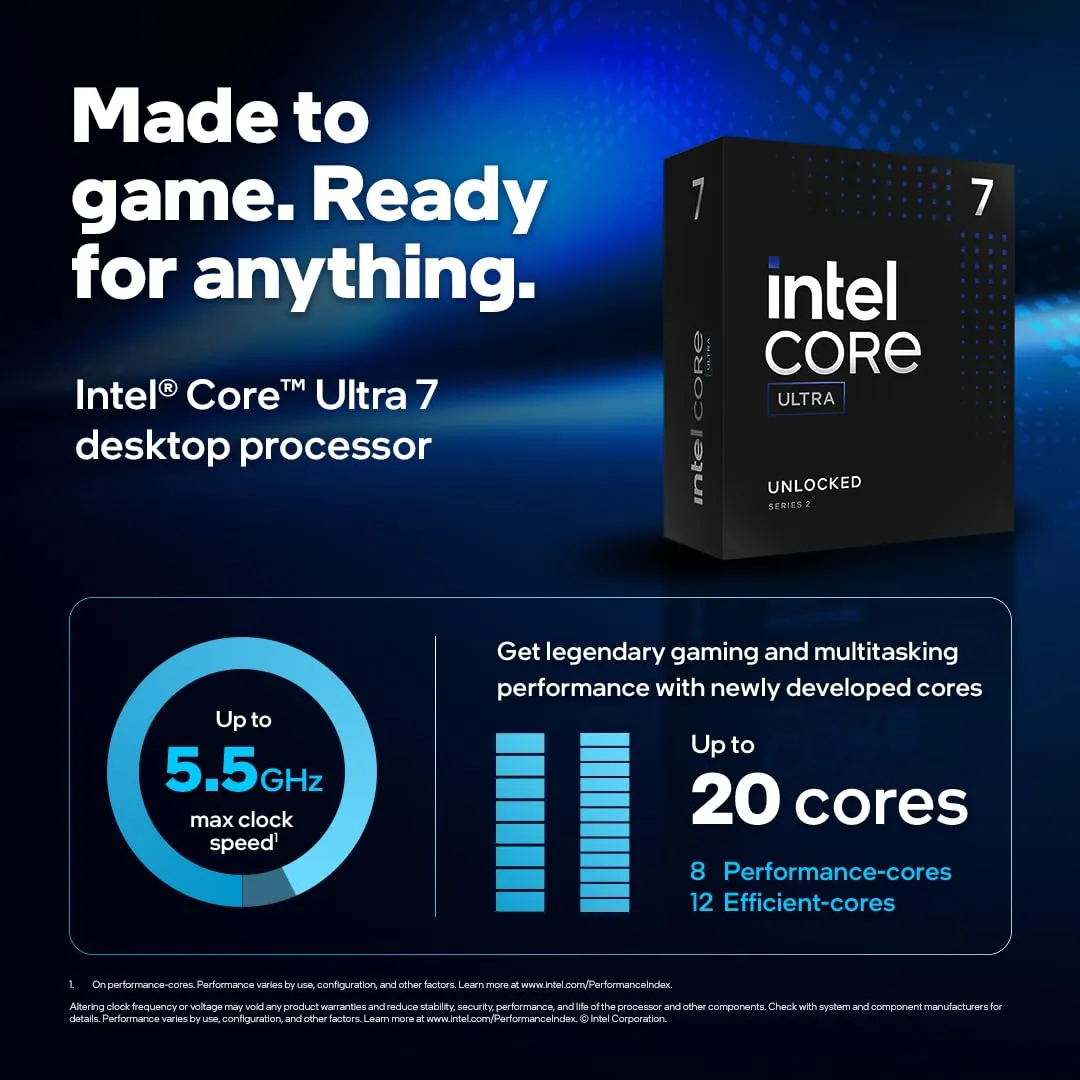 Intel Core Ultra 7 265K Prozessor LGA1851 5,5 GHz