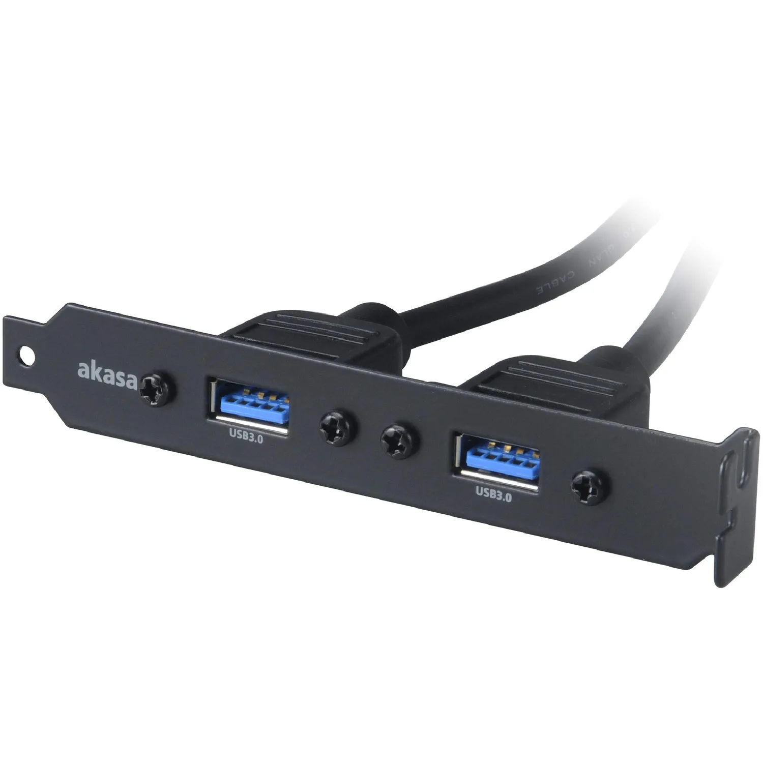Akasa AK-CBUB17-40BK USB 3.0 Adapterkabel 40cm Slotblech