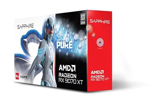 Sapphire Pure RX 9070 XT OC Grafikkarte 16GB weiß