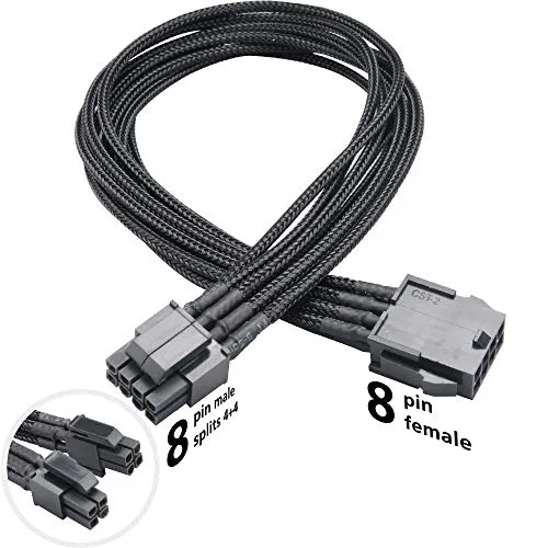 Akasa Flexa P8 AK-CBPW08-40BK ATX12V Verlängerung 40cm