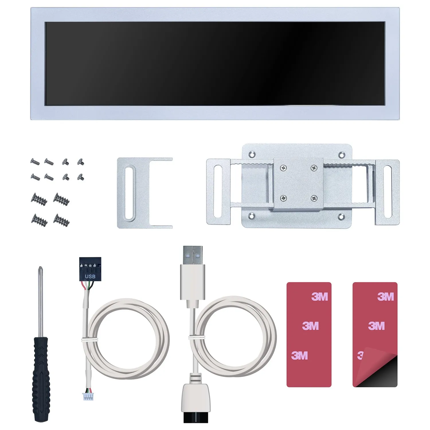 Lian Li Universal Screen Display 8,8" weiß 1920x480