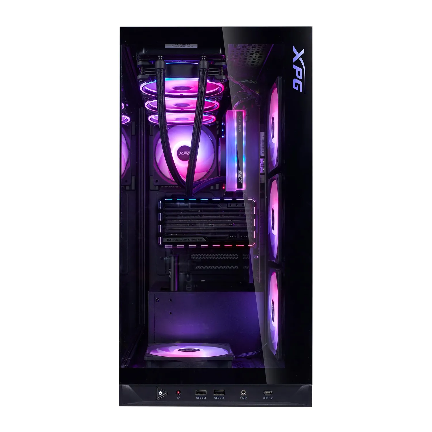 XPG Invader X BTF Midi-Tower Gehäuse Schwarz ARGB