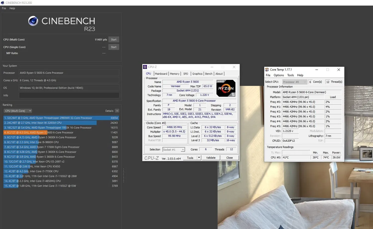 AMD Ryzen 5 5600 Prozessor AM4 Box 6 Kerne 4,4GHz