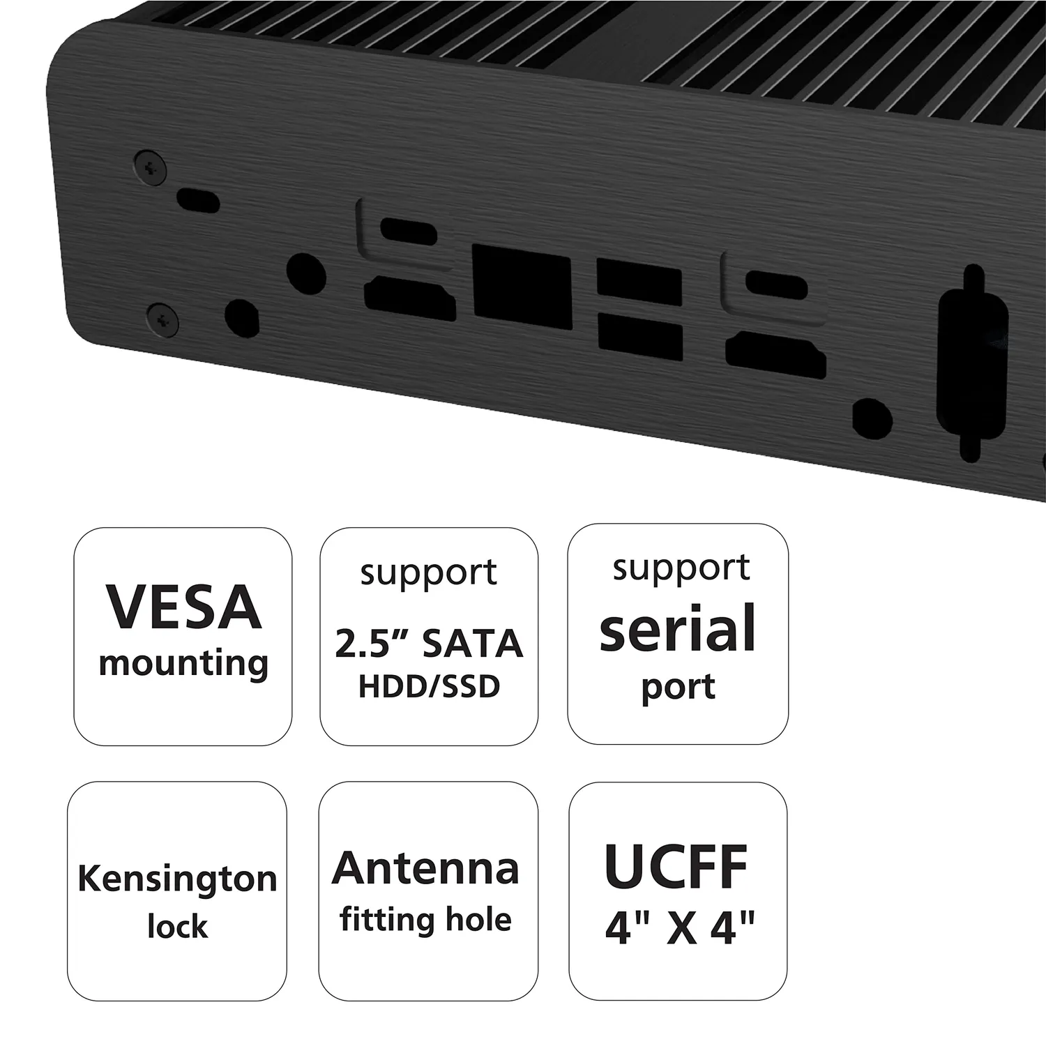Akasa Newton TN A-NUC63-M1B Gehäuse NUC lüfterlos