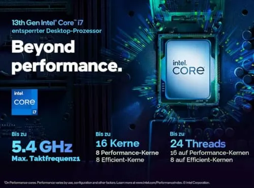 Intel Core i7-13700KF Prozessor LGA1700 bis 5,4 GHz