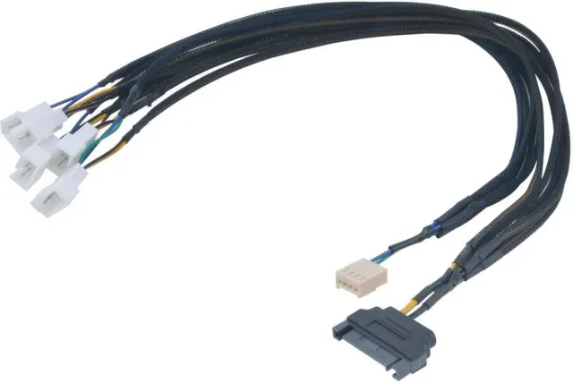 Akasa FLEXA FP5S Lüfter-Splitterkabel 1-zu-5 PWM 45cm