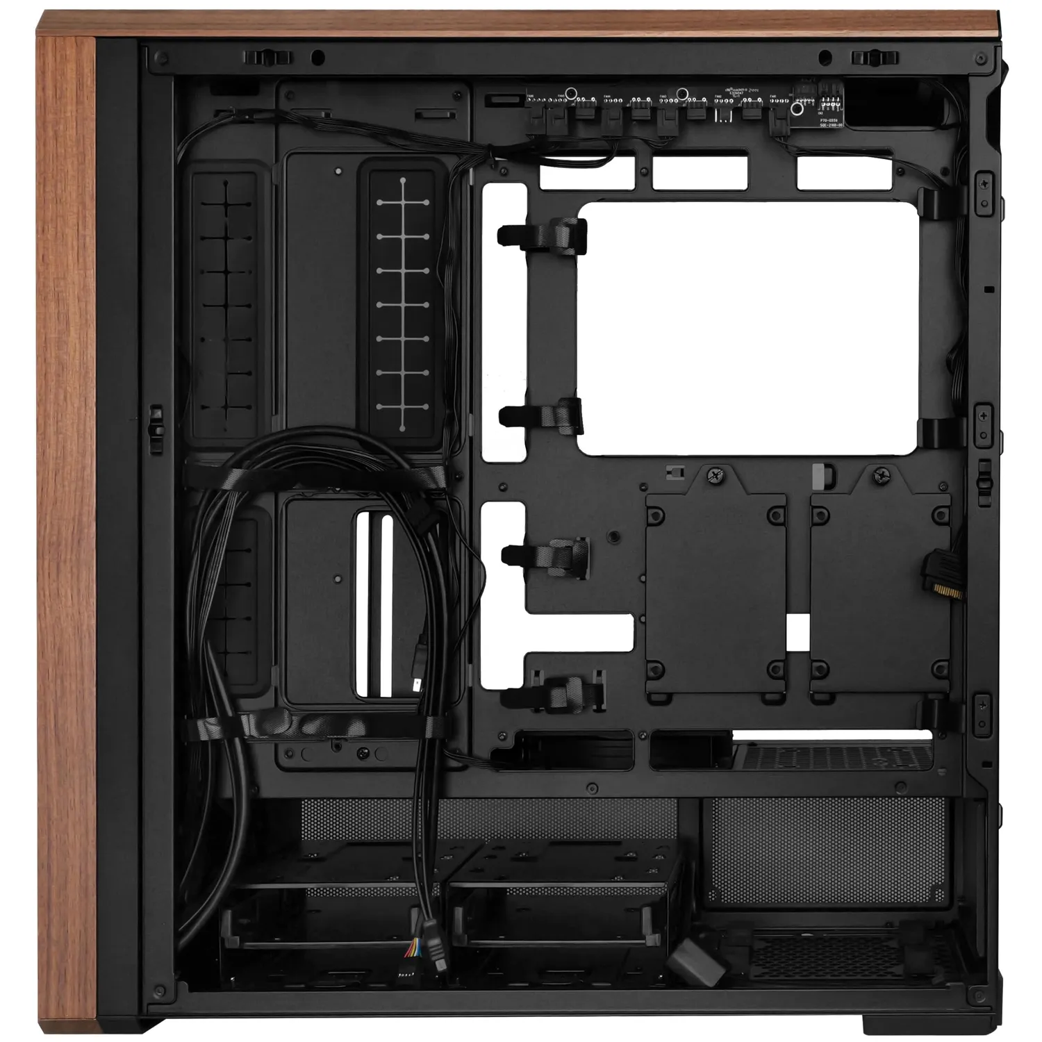 Lian Li Lancool 217 ATX Midi-Tower schwarz Walnussholz