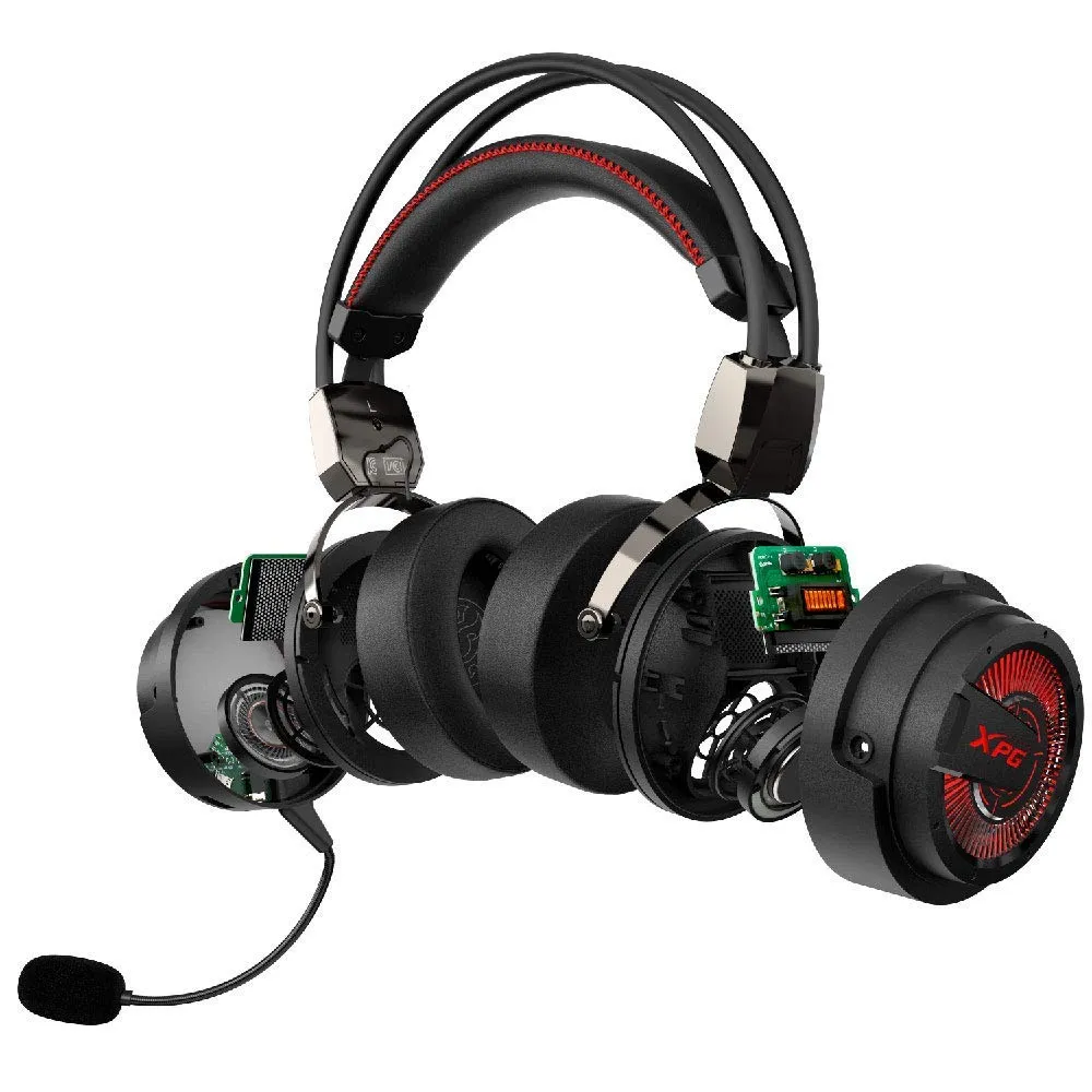 XPG Precog Gaming-Headset schwarz USB-C 7.1 FPS-Modus