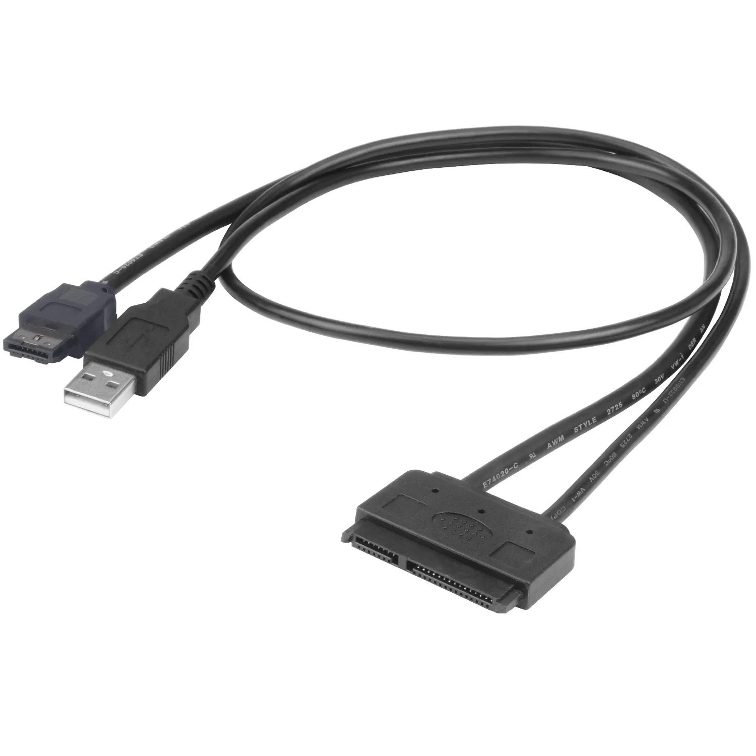 Akasa Flexstor AK-CBSA03-80BK eSATA-Kabel 2,5 Zoll 2er