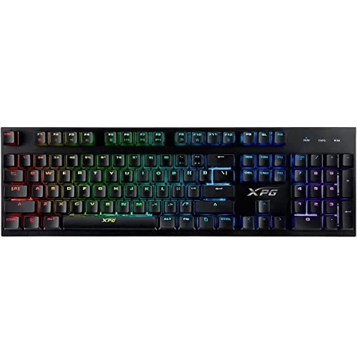 XPG INFAREX K10 Gaming-Tastatur RGB schwarz 104 Tasten