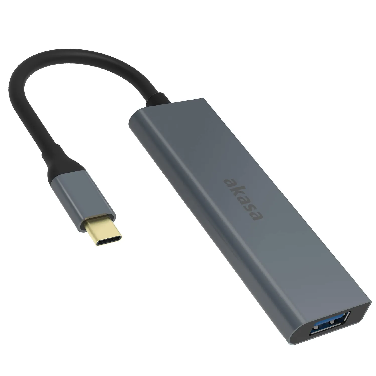 Akasa AK-CBCA25-18BK USB-Hub 4-Port 5Gbps