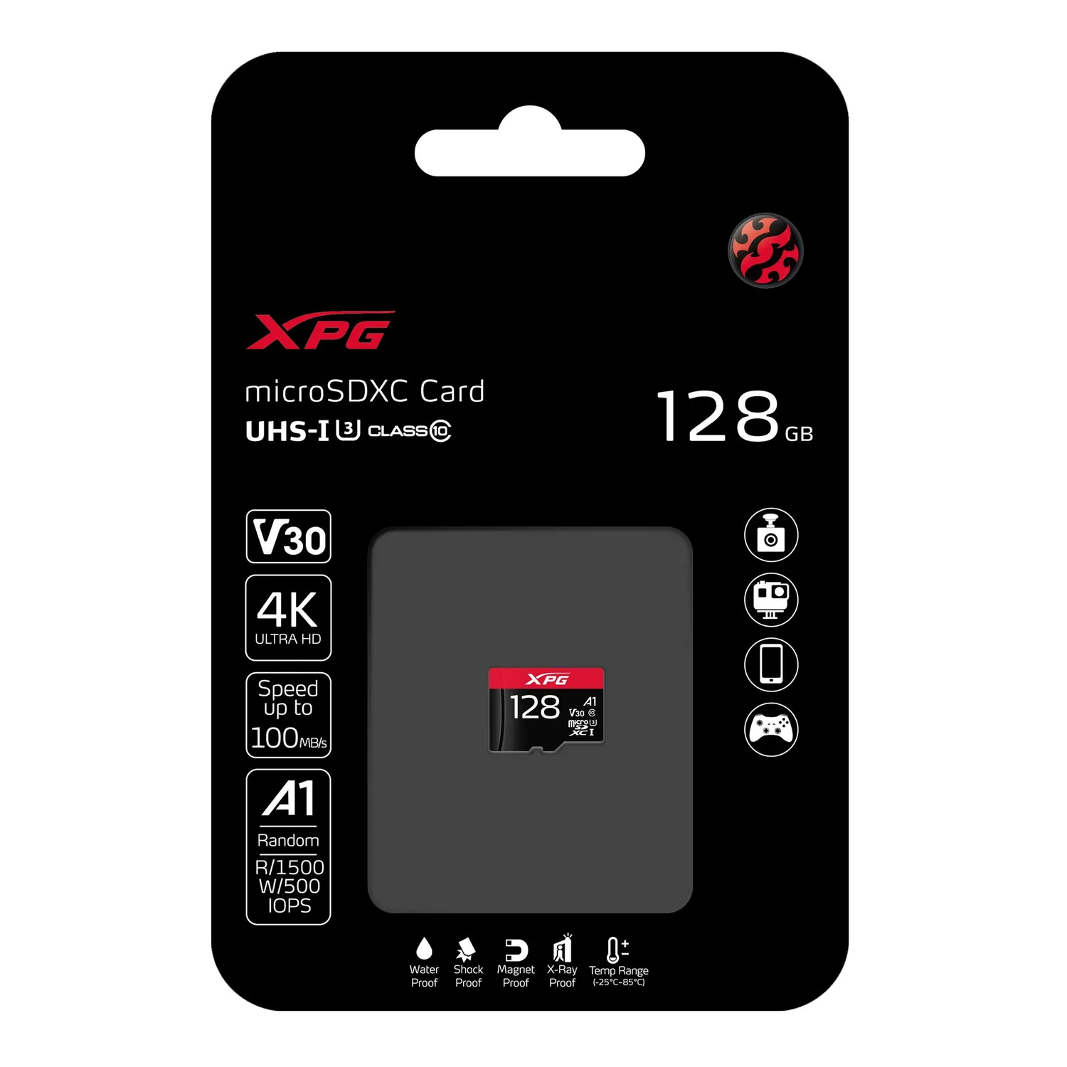 XPG microSDXC 128GB Speicherkarte A1 V30