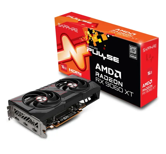 AMD Radeon RX 9060 XT Grafikkarte 16GB Pulse OC