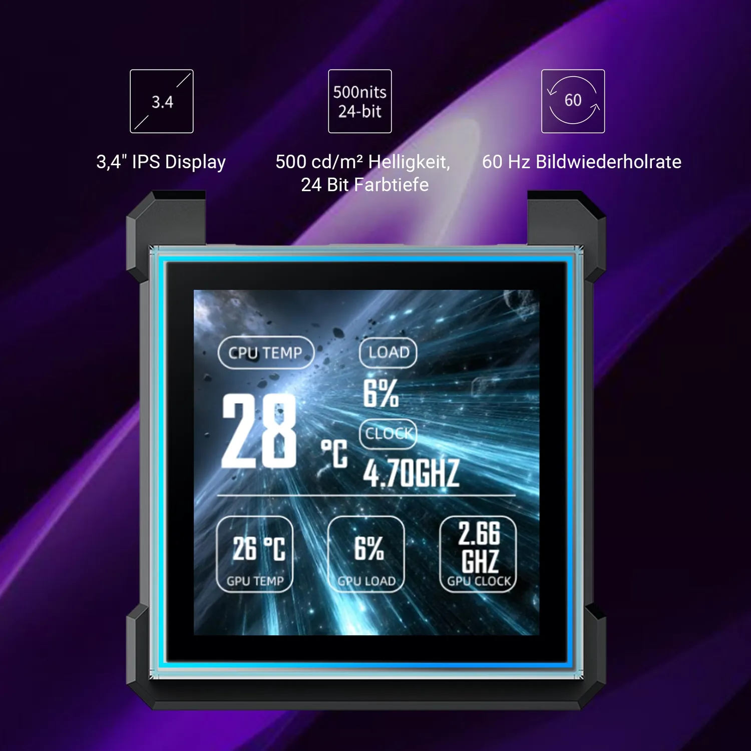 Lian Li HydroShift II LCD-S 360 AiO Weiß mit Display